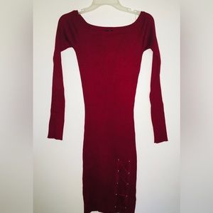 Say What burgundy red dress